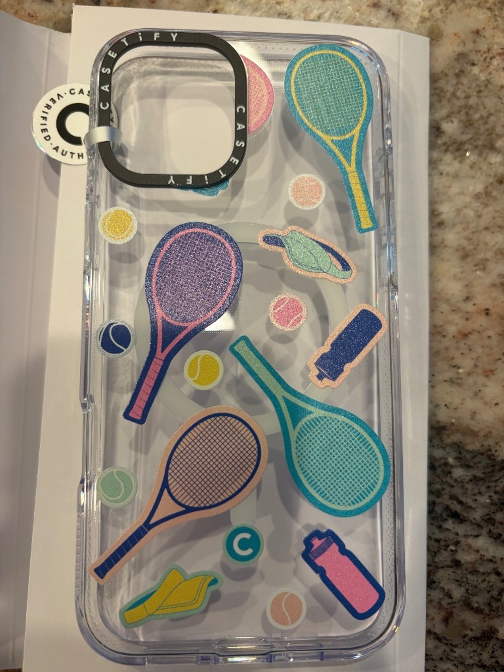 Casetify Impact Clear Case MagSafe Compatible iPhone 16 Plus Tennis NWT
